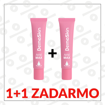 1+1 Zadarmo AkneMax (Veľmi rýchlo, v priebehu niekoľkých dní odstráni akné, vyrážky a čierne bodky)