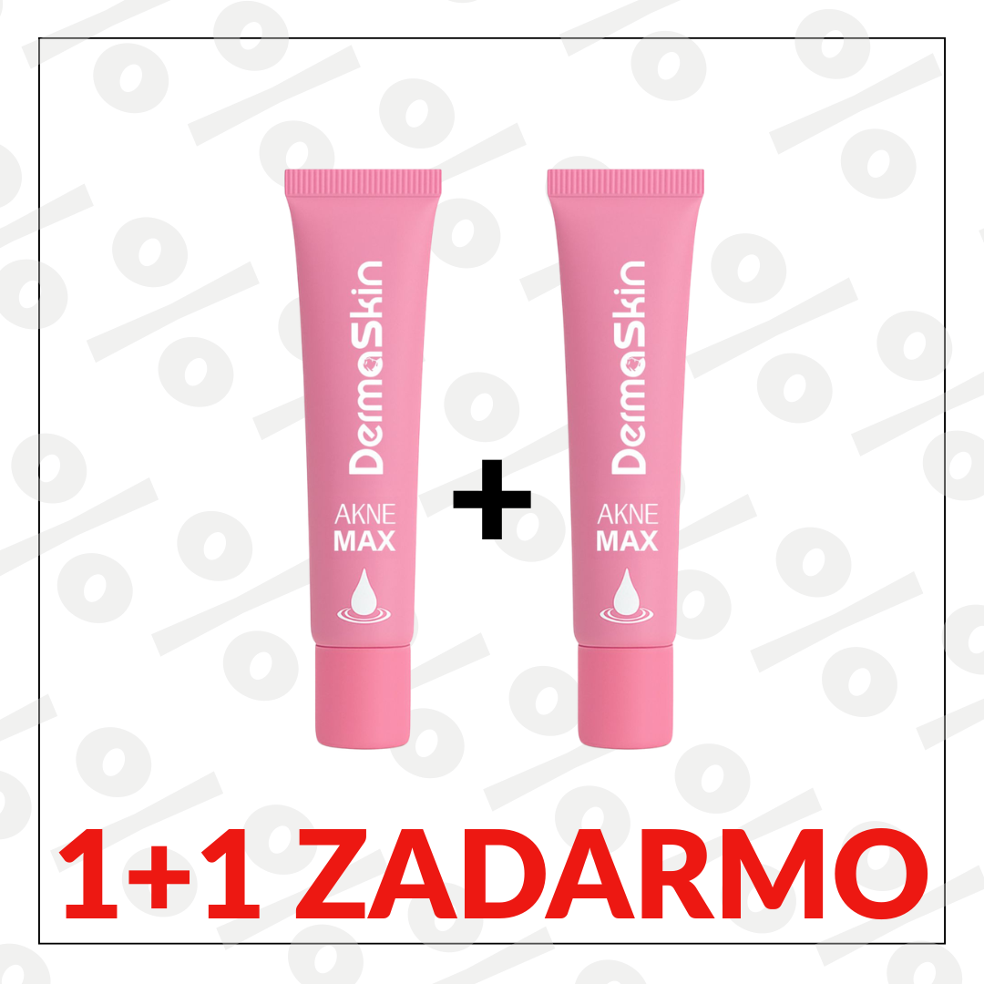 1+1 Zadarmo AkneMax (Veľmi rýchlo, v priebehu niekoľkých dní odstráni akné, vyrážky a čierne bodky)