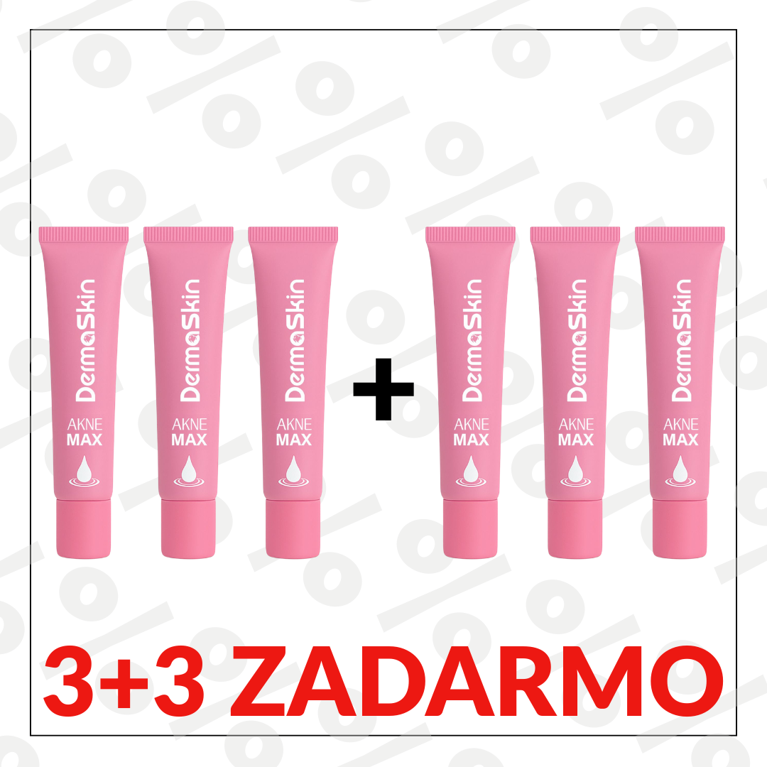 3+3 Zadarmo AkneMax (Veľmi rýchlo, v priebehu niekoľkých dní odstráni akné, vyrážky a čierne bodky)