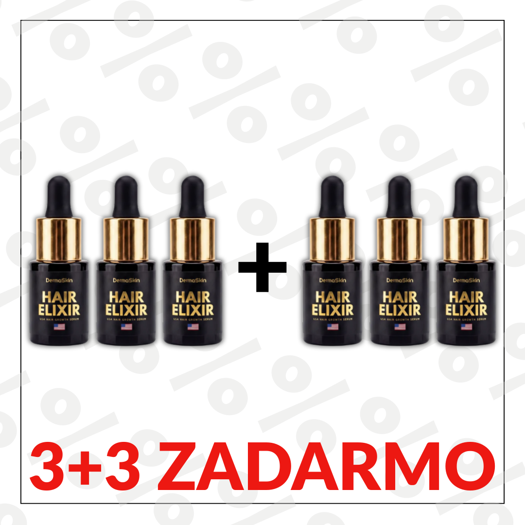 3+3 Zadarmo USA Hair Elixir pre mužov – extrémne účinne naštartuje rast vlasov a zastaví ich vypadávanie