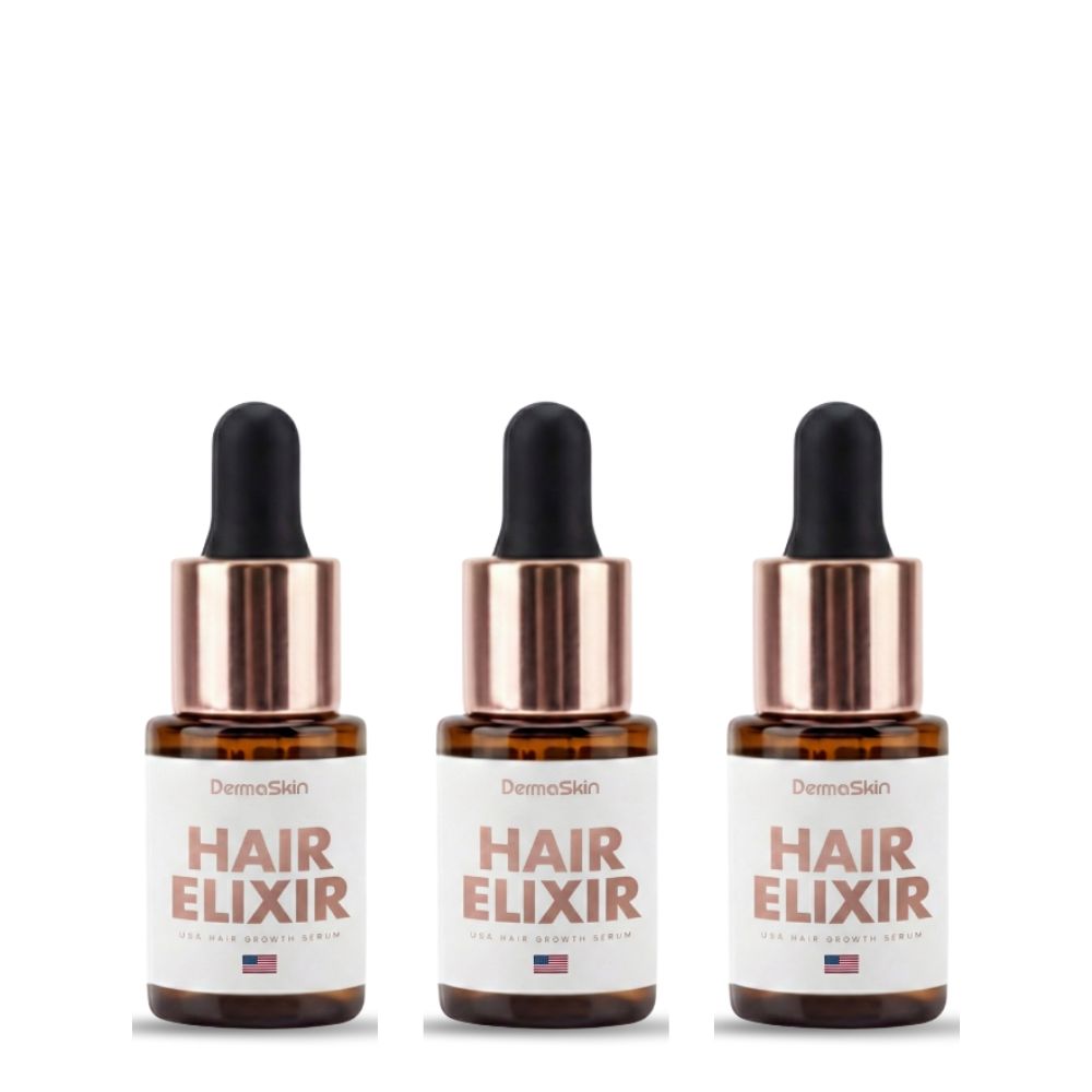 3 ks USA Hair Elixir Pre Ženy – Mimoriadne Účinne Naštartuje Rast Vlasov A Zastaví Ich Vypadávanie