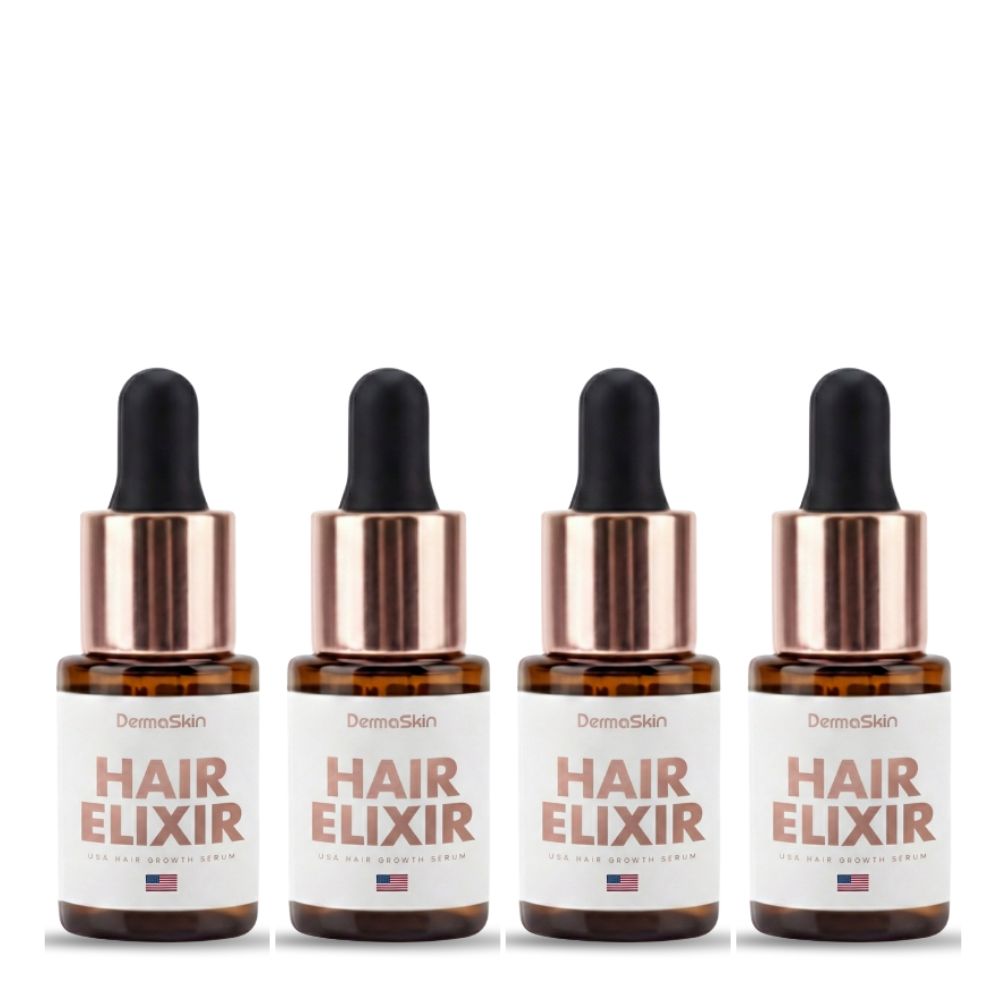 4 ks USA Hair Elixir Pre Ženy – Mimoriadne Účinne Naštartuje Rast Vlasov A Zastaví Ich Vypadávanie